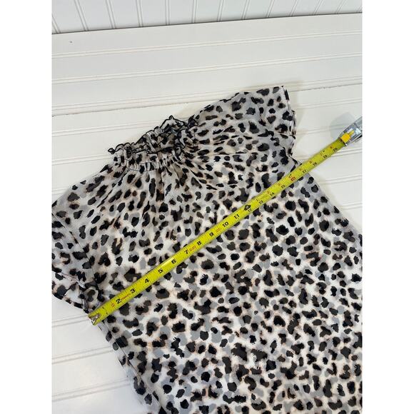 Express Pink Floral Bell Sleeve BLouse & Animal Print Top Womens Bundle Size S - Picture 7 of 9